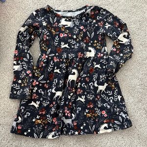 Rumi & Ryder adorable unicorn animal floral print dress. 3T